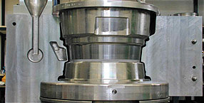 Example of a mold for gravity casting